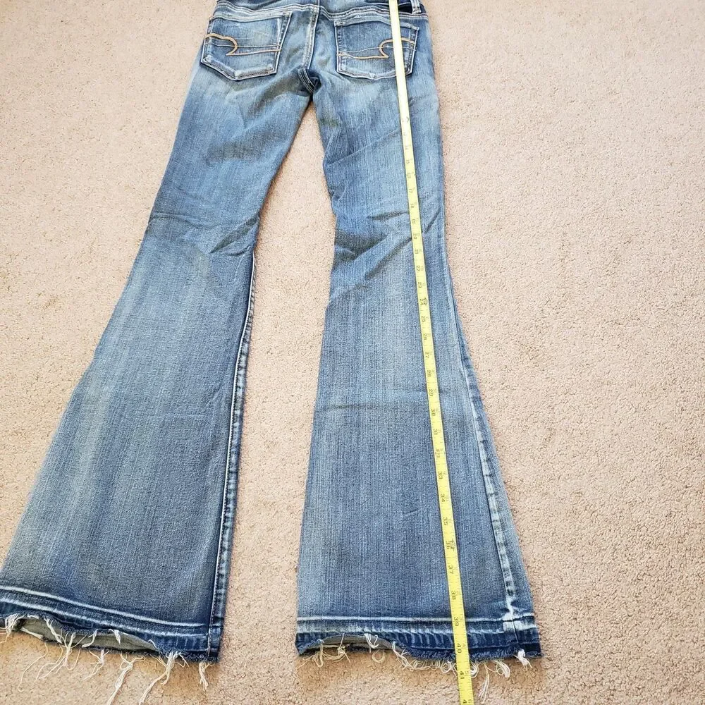 American Eagle Outfitters Blue Flare Jeans - Picture 7 of 11